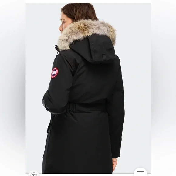 Authentic Canada Goose Trillium Black Parka with Fur - Picture 2 of 7